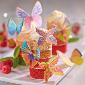 Dekoback-Reispapier-Schmetterlinge