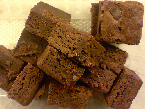 Brownies aus der Brownies-Backform