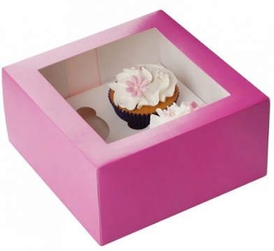 Cupcake-Box in pink