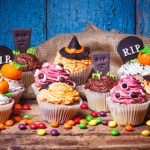 Halloween-Cupcakes mit Fondant