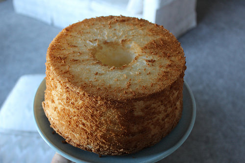 Angel Food Cake noch ohne Topping