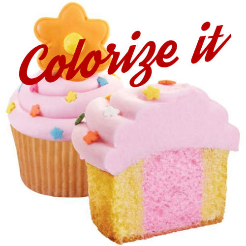 Zweifarbige Cupcakes