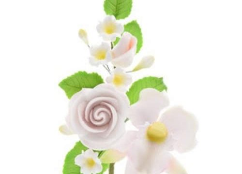 Rosen und Orchideen - Essbare Deko
