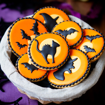 Halloween-Cookies mit Royal Icing