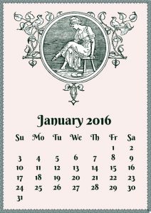 Backkalender-Januar